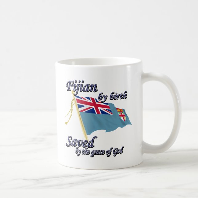 Mug Fijian par la naissance sauvée par la Grâce de (Droite)