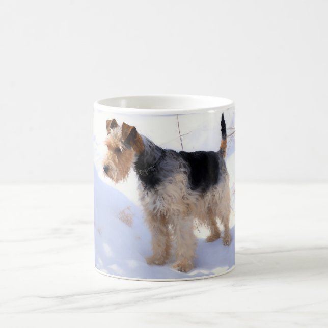 Mug Fil Fox Terrier Laisser neiger Noël (Centre)
