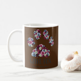 Mug Fil Fox Terrier Mama Floral Paw Dog Maman 
