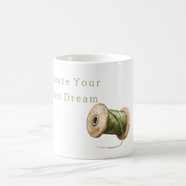 Mug Fil Vert Créez Votre Propre Rêve (Centre)