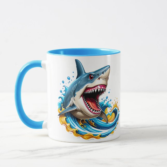 Mug Filet à eau dynamique de la boue de requin de la r (Gauche)