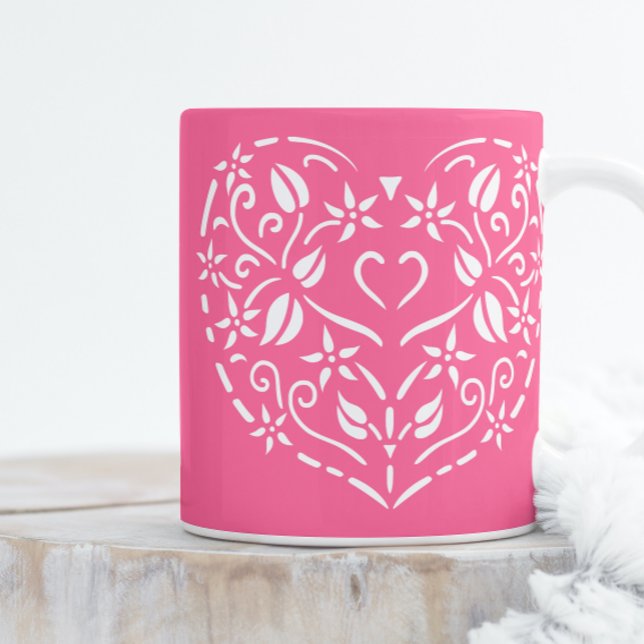 Mug Filigree Heart (Créateur téléchargé)