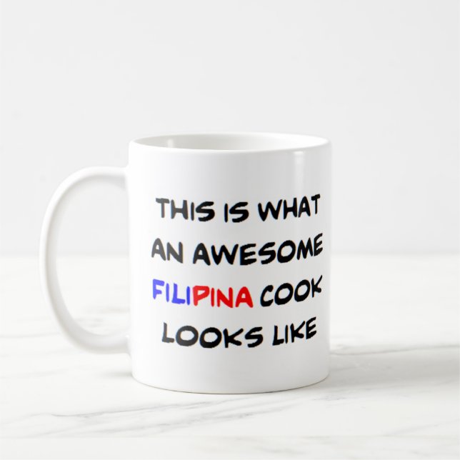 Mug filipina cuisinier, génial (Gauche)