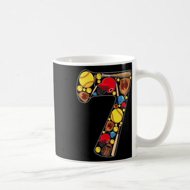 Mug Fille 7 Ans Anniversaire Thème Douce 7e Anniversai (Droite)
