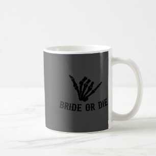 Mug Fille à marier ou à mourir Rockstar squelette ente