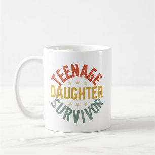 Mug Fille adolescente Survivante Amusante Maman Papa