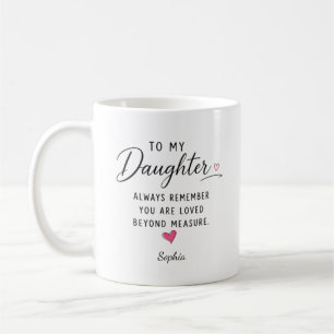 Mug Fille aimée au-delà de toute mesure personnalisée