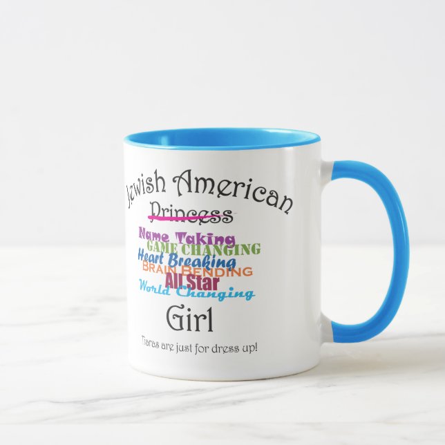 Mug Fille américaine juive (Droite)