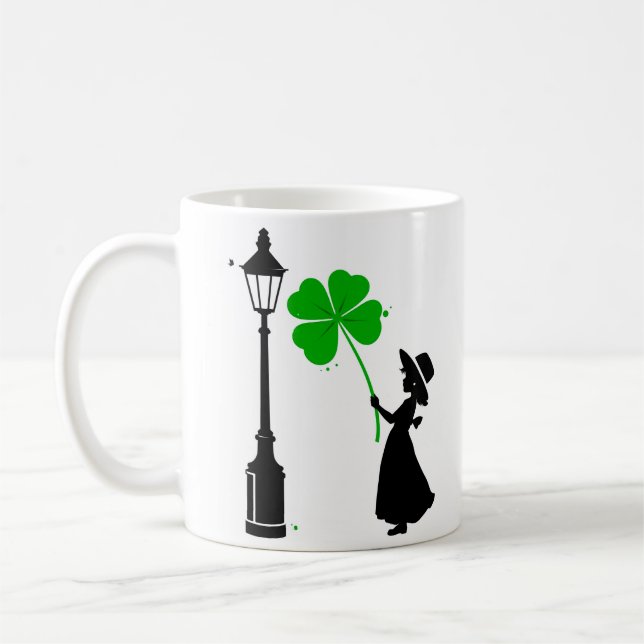 Mug Fille au trèfle chanceux (Gauche)