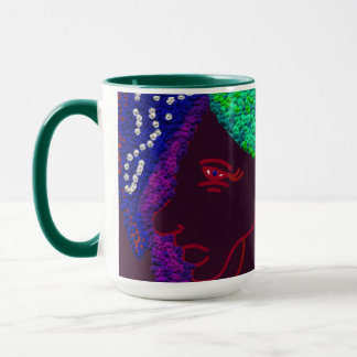 Mug Fille aux cheveux matelassés