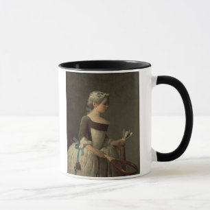 Mug Fille avec la raquette et le volant