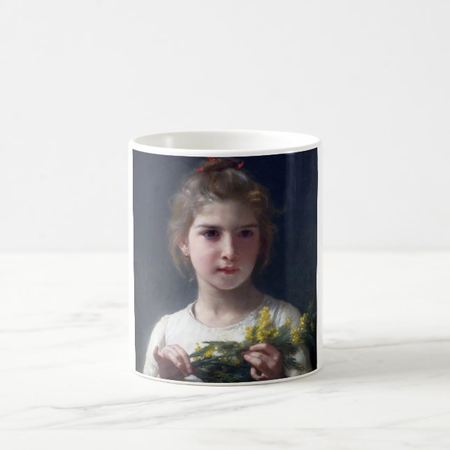 Mug Fille avec Mimosa, Bouguereau (Centre)