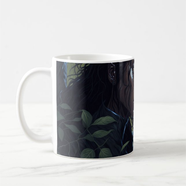 Mug Fille avec panthère noire (Gauche)
