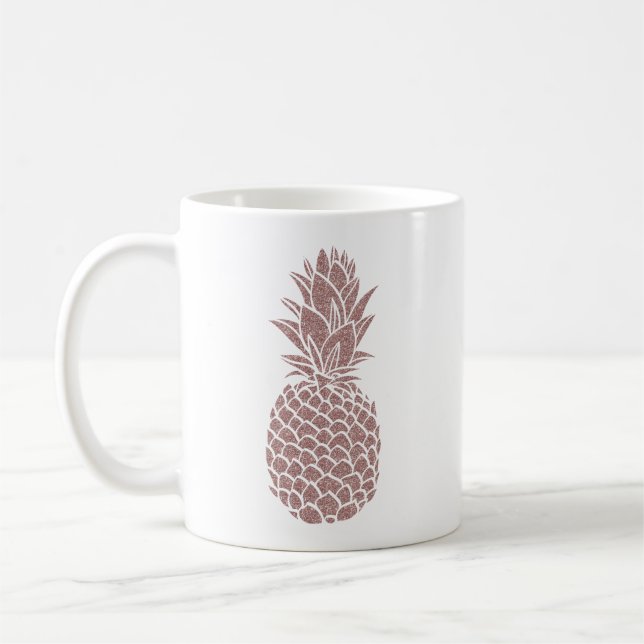 Mug Fille Blush Parties scintillant rose ananas (Gauche)