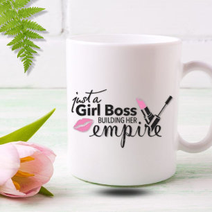 Mug Fille Boss construire son Empire - Rouge à lèvres 