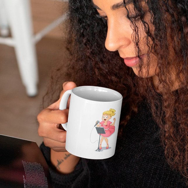 Mug Fille chante (Créateur téléchargé)