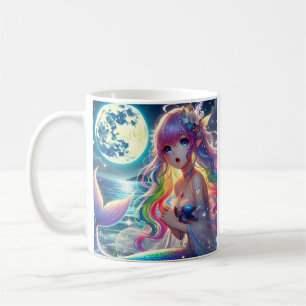 Mug Fille d'anime chantant Pixie au clair de lune Merm