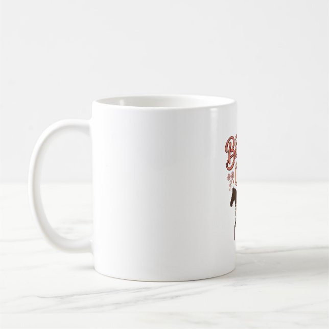 Mug Fille d'anniversaire 10 Cheval Floral Design Vecto (Gauche)