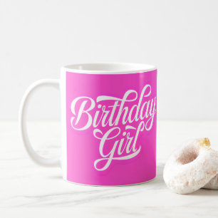 Mug Fille d'anniversaire rose