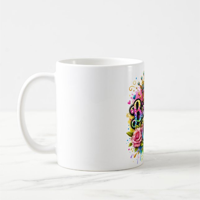 Mug Fille d'anniversaire royale colorée (Gauche)