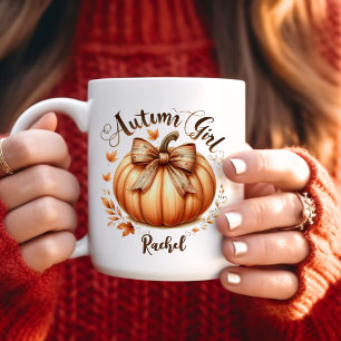 Mug fille d'automne