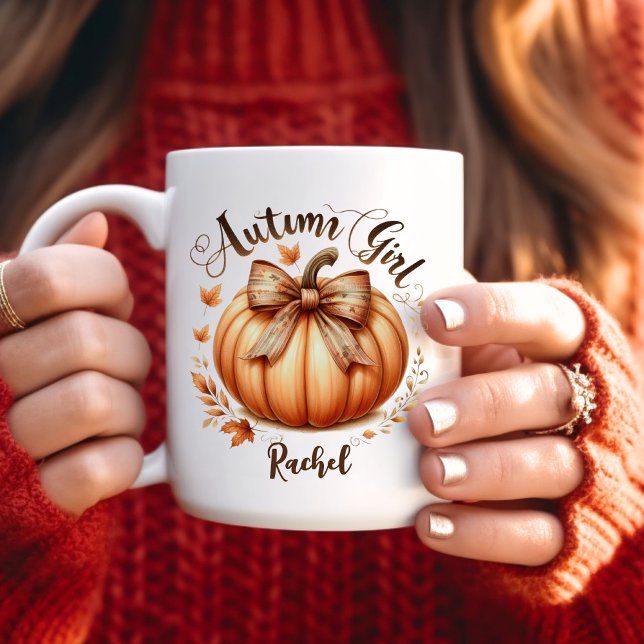 Mug fille d'automne (Créateur téléchargé)