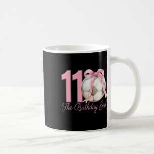 Mug Fille de 11 ans d'anniversaire Foot Ll Coquette Ro