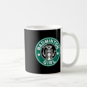 Mug Fille de badminton pour adolescents dans l'équipe