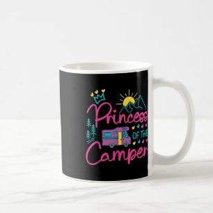 Mug Fille de camping en famille Camping-car Princesse