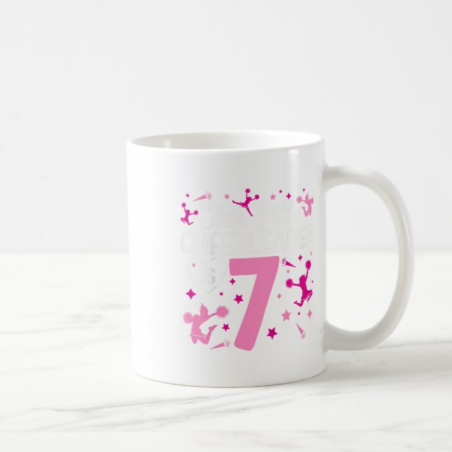 Mug Fille de cheerleading pour 7e anniversaire Sept an (Droite)