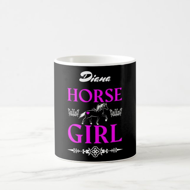 Mug Fille de cheval avec nom  (Centre)