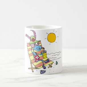 Mug Fille de chèvre sur la plage