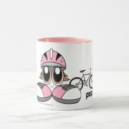 Mug Fille de cycliste de Peqe