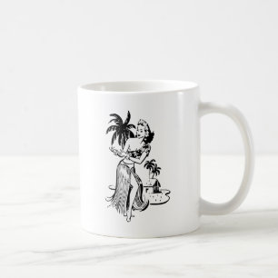 Mug Fille de danse polynésienne