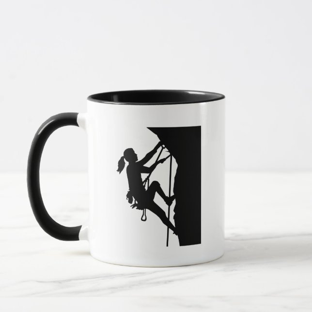 Mug Fille de femme d'escalade (Gauche)