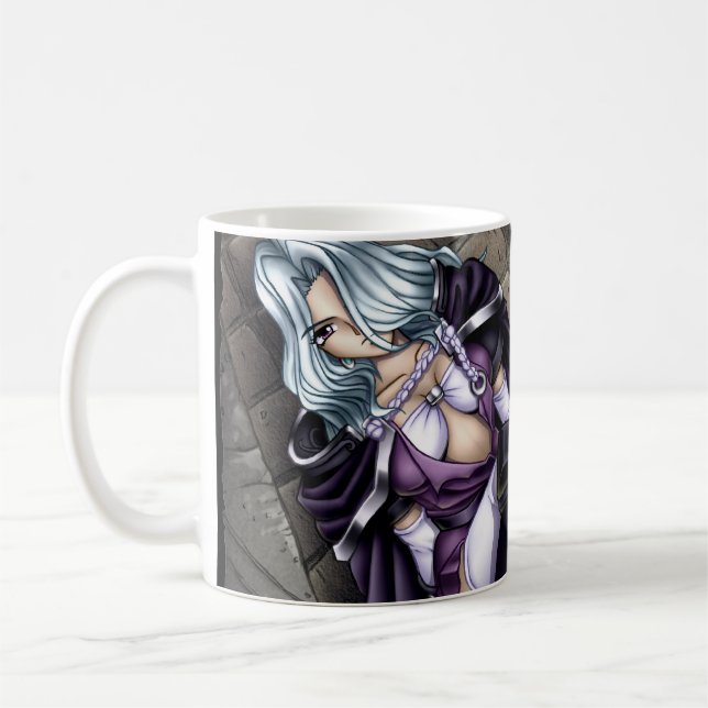 Mug Fille de guerrier d'Anime (Gauche)