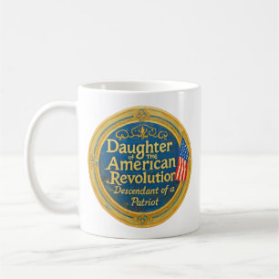 Mug Fille de la révolution américaine descendante d'un