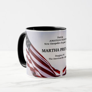 Mug Fille De La Révolution Américaine Patriotique