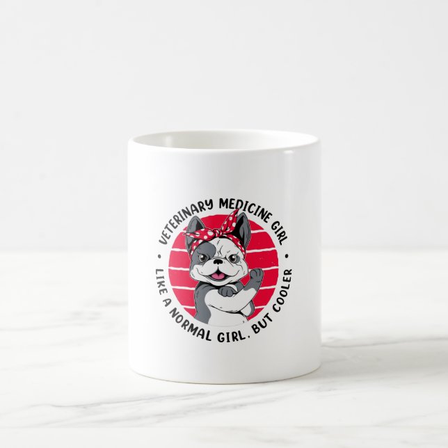 Mug Fille de médecine vétérinaire (Centre)