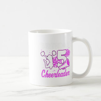 Mug Fille de meneuse de claque de 5 ans pour son 5e an