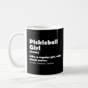 Mug Fille de pickleball Définition drôle Pickle Ball