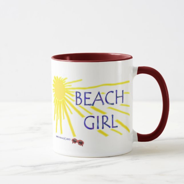 Mug Fille de plage (Droite)
