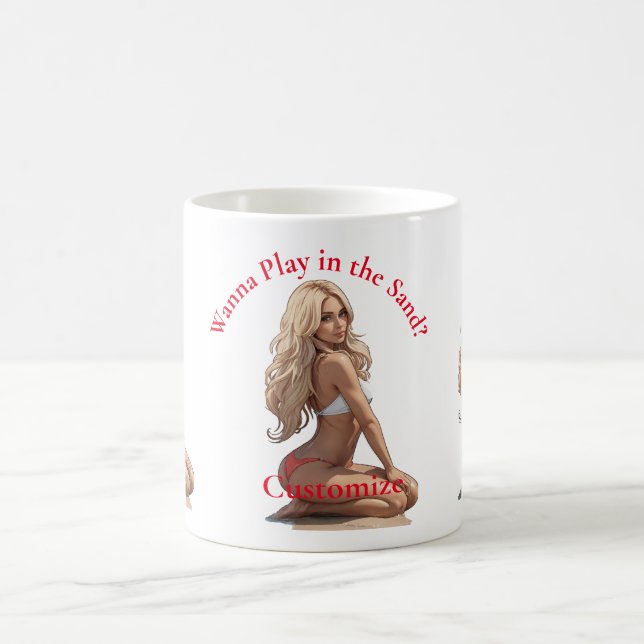 Mug Fille de plage de Bikini Thunder_Cove (Centre)
