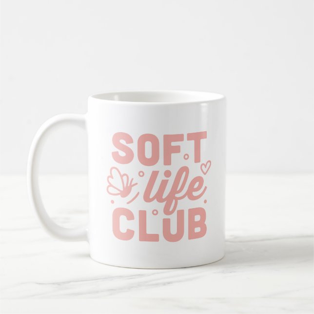 Mug Fille de vie douce esthétique rose (Gauche)