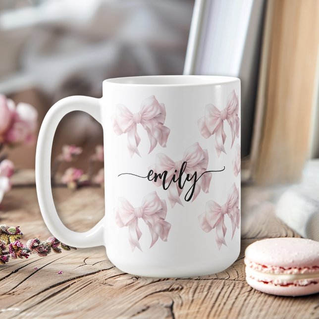 Mug Fille des vaches roses avec nom (Créateur téléchargé)