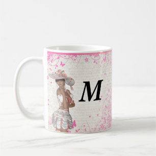 Mug fille d'été rose