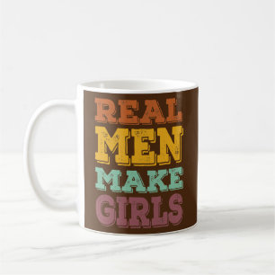 Mug Fille d'hommes Réels Drôle Fête des Pères Papa Rét