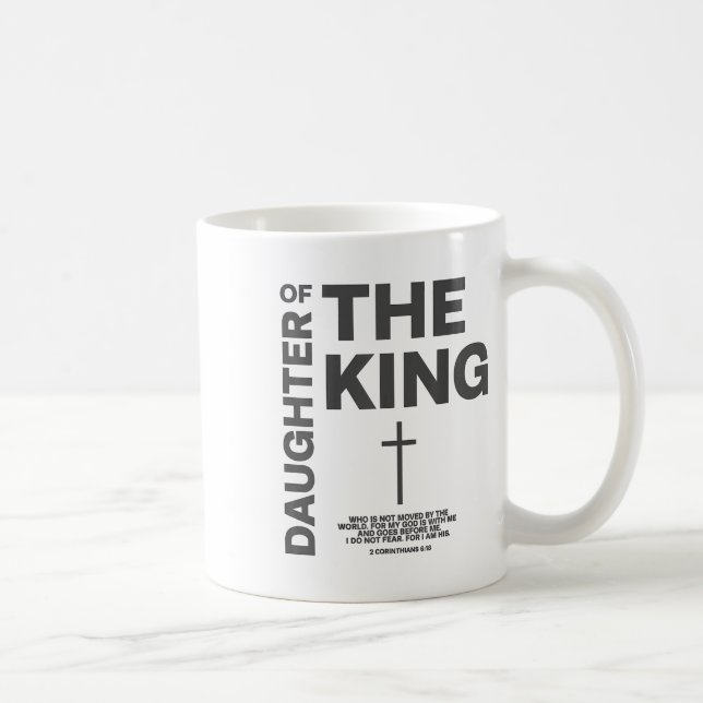 Mug Fille Du Roi Enfant De Dieu Jésus Femme Chrétienne (Droite)