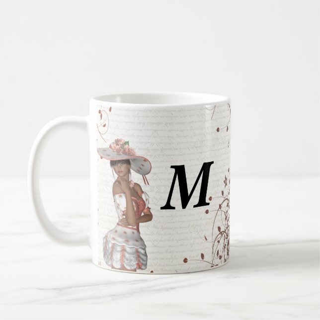 Mug Fille en casquette d'été (Gauche)