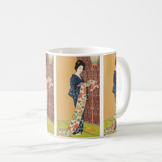 Mug Fille en costume d'été par Hashiguchi Goyo (Devant droit)